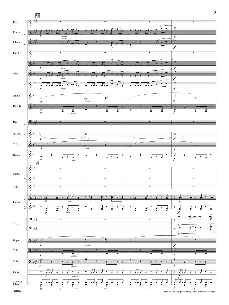 Serenata (arr. R. Mark Rogers) - Full Score Concert Band scores gallery preview page 5