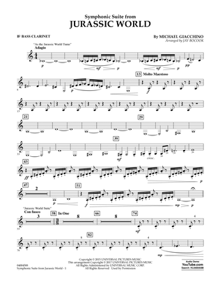 Book cover for Jurassic World (Symphonic Suite) - Bb Bass Clarinet