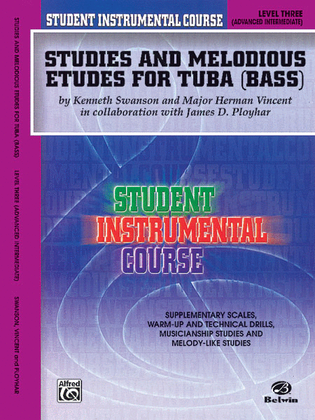 Book cover for Student Instrumental Course Studies and Melodious Etudes for Tuba