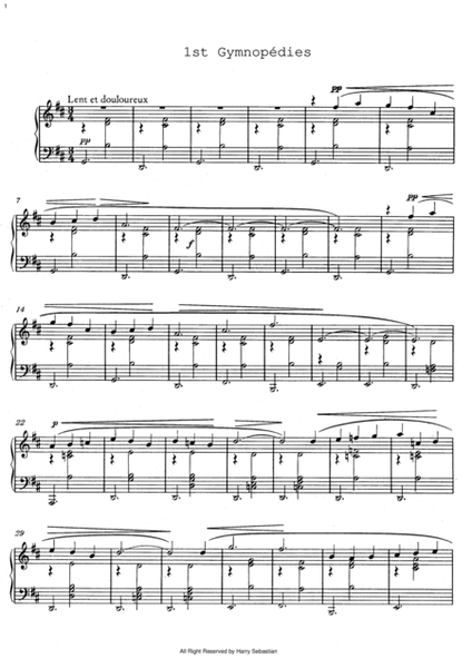 Erik Satie - Gymnopédie No.1, No.2 and No.3( Completed) image number null