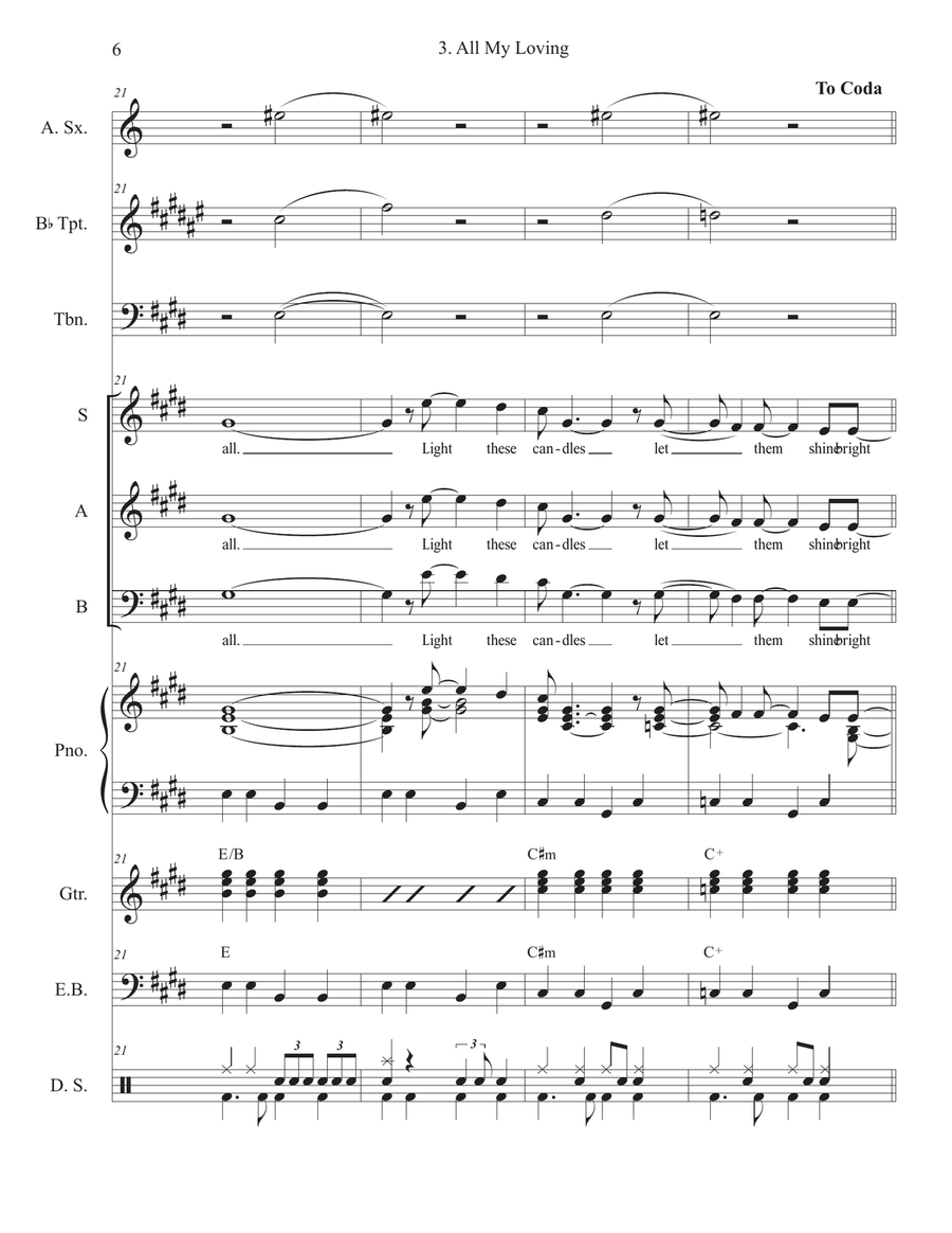 All My Loving Cover Band scores gallery preview page 6