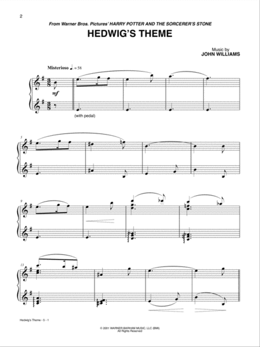 Harry potter top theme on piano
