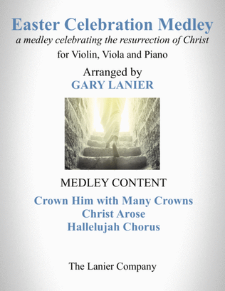 Book cover for EASTER CELEBRATION MEDLEY (for Violin, Viola and Piano with Instrumental Parts)