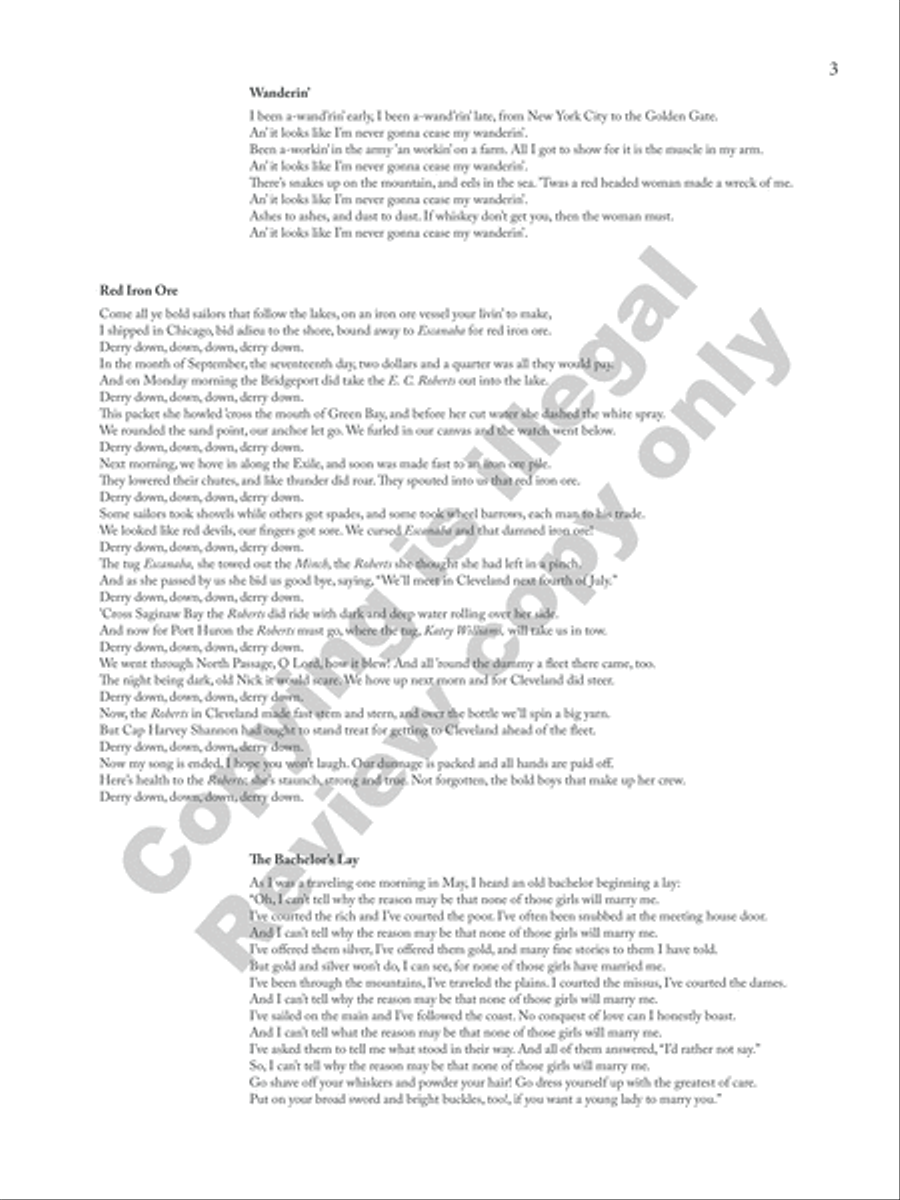 American Folk Set Low Voice scores gallery preview page 25