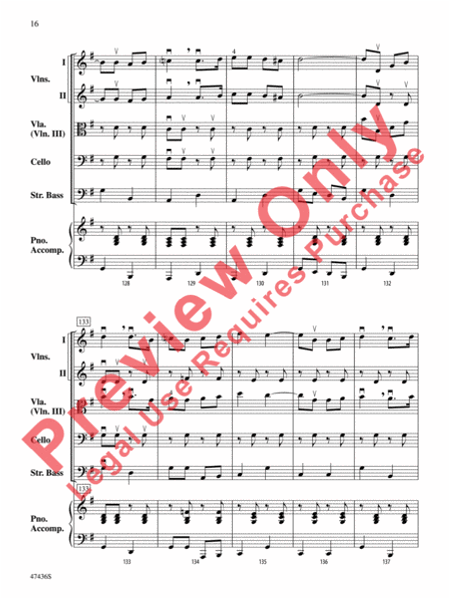 La Fiesta de Cuerdas La Fiesta de Cuerdas String Orchestra scores gallery preview page 17