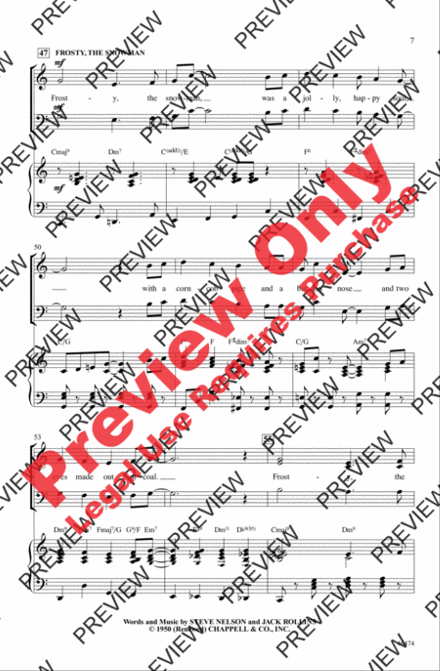 Rudolph, Frosty, and Suzy 3-Part scores gallery preview page 7