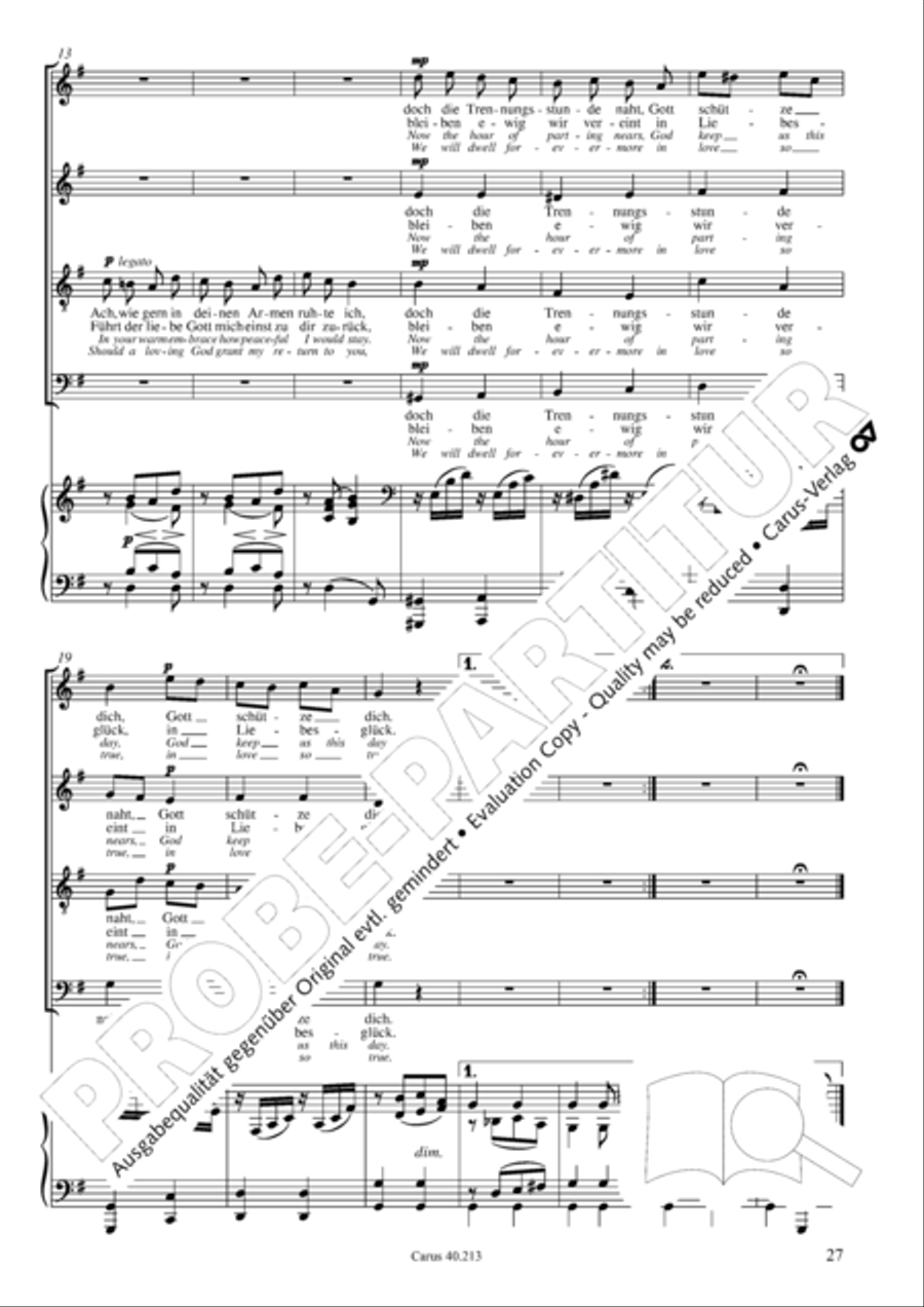 Zigeunerlieder op. 103 Zigeunerlieder op. 103 Choir scores gallery preview page 28
