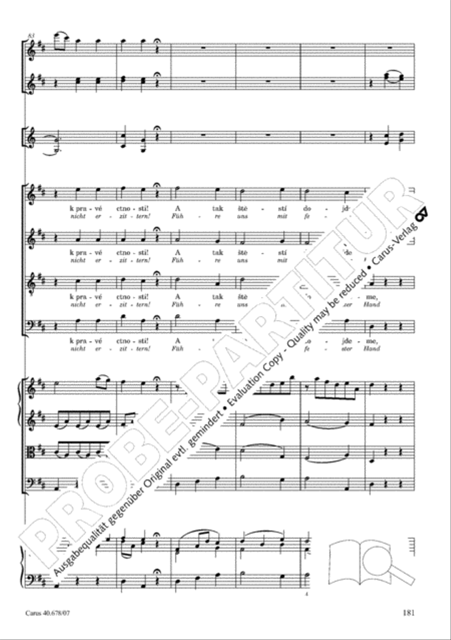 Missa pastoralis bohemica 4-Part scores gallery preview page 194