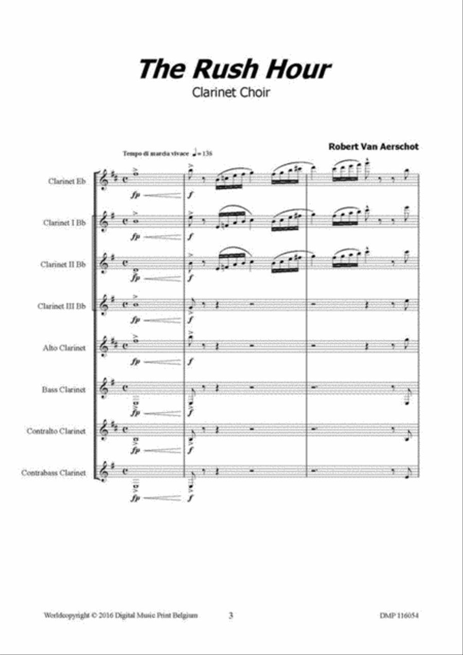 The Rush Hour The Rush Hour Clarinet scores gallery preview page 2