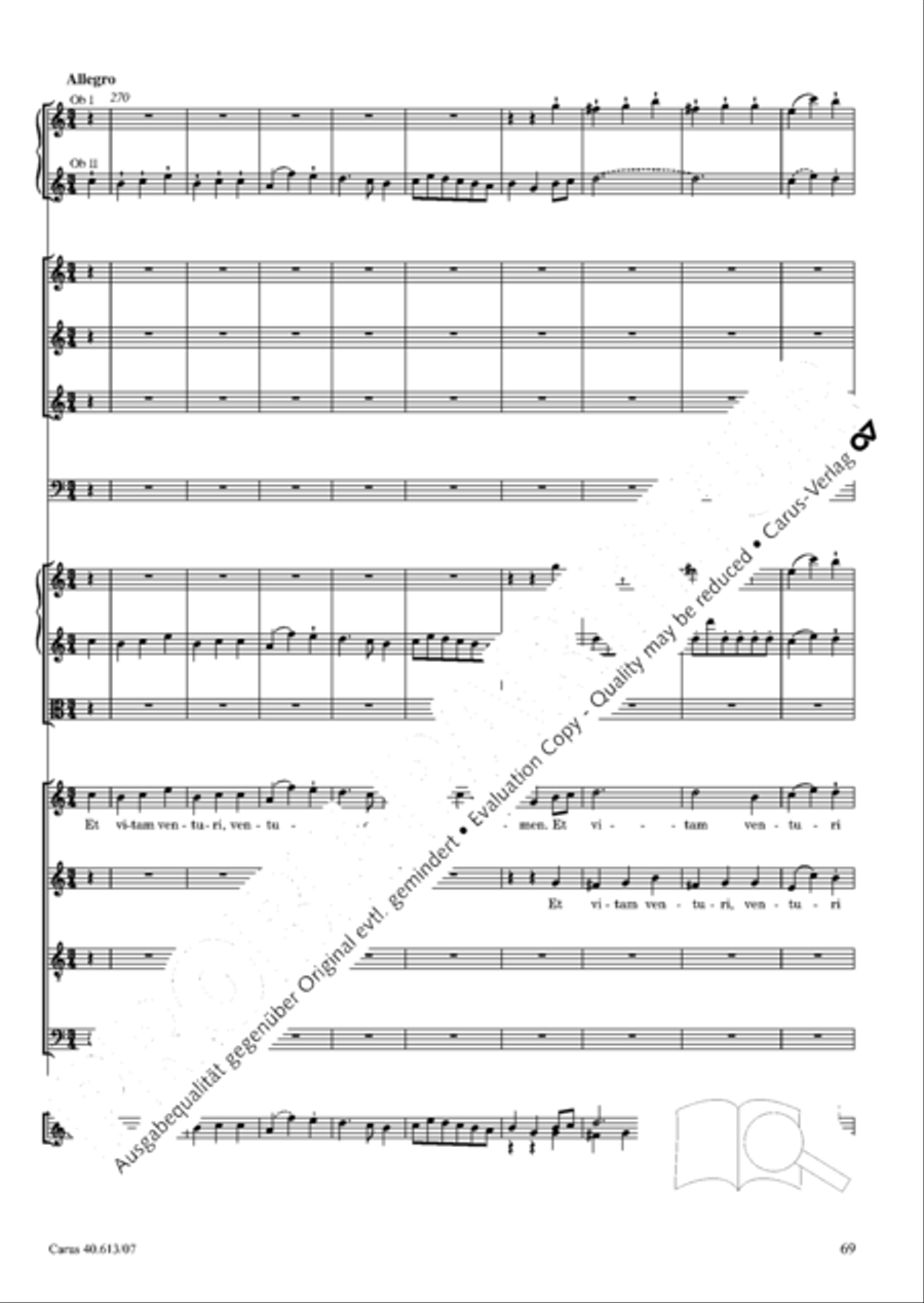 Mass in C (Missa in C) 4-Part scores gallery preview page 76