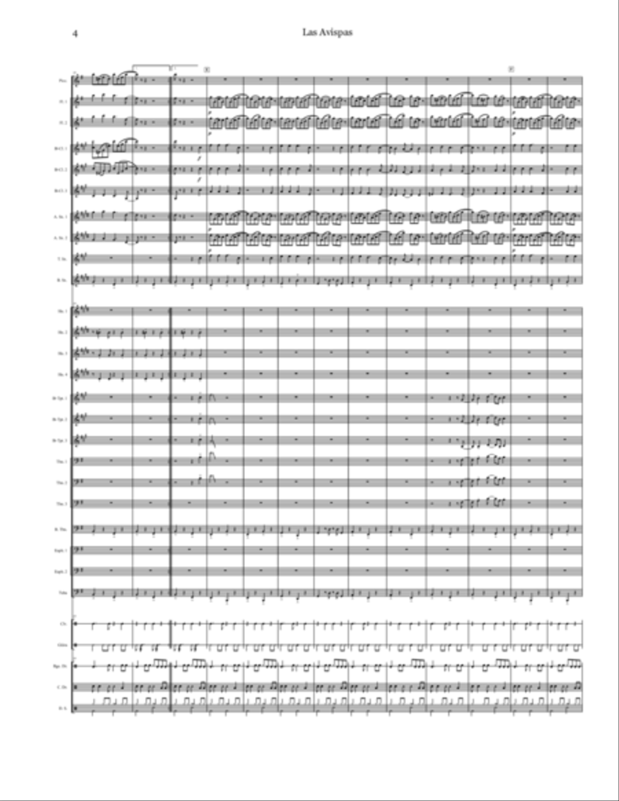 Las Avispas Marching Band scores gallery preview page 4