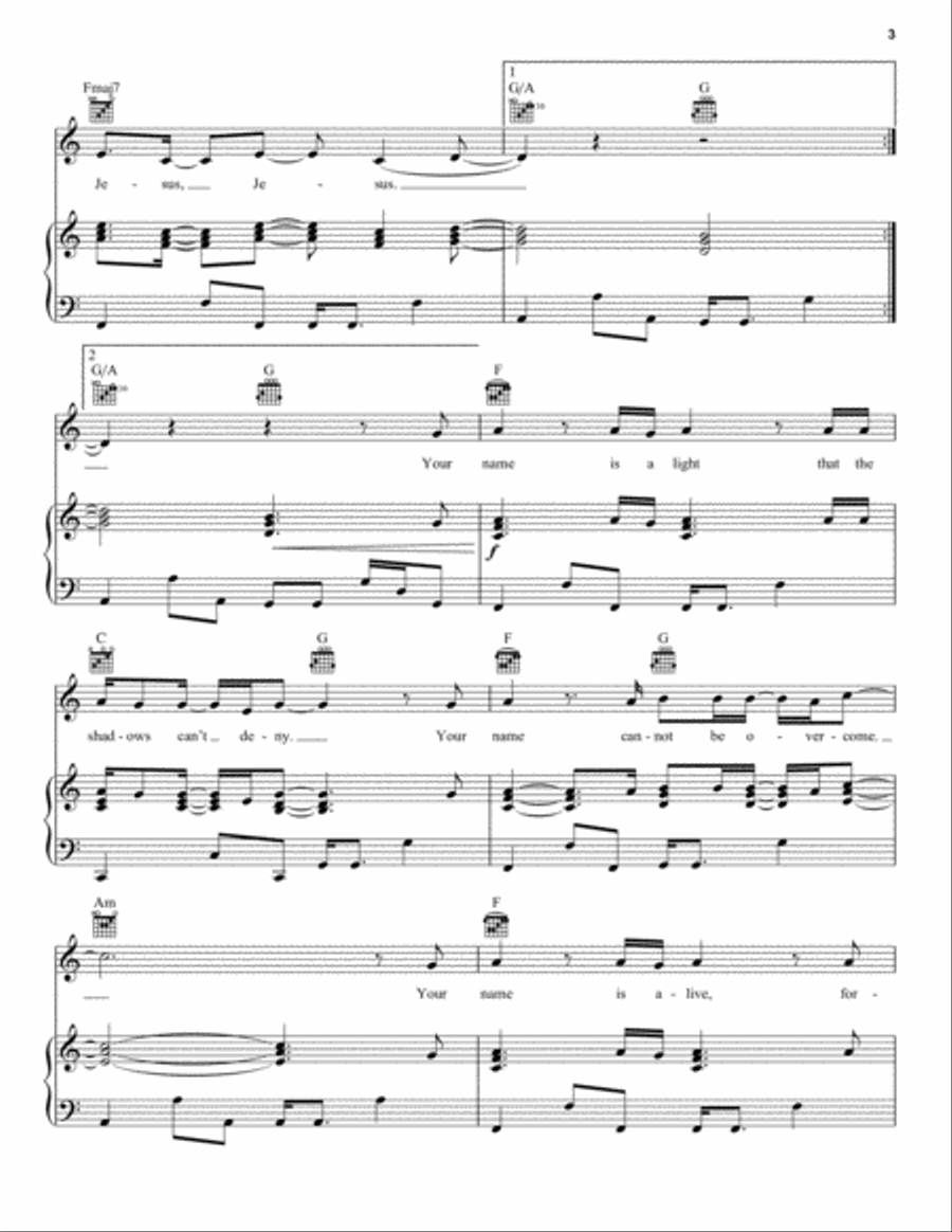 Tremble Piano, Vocal, Guitar scores gallery preview page 3