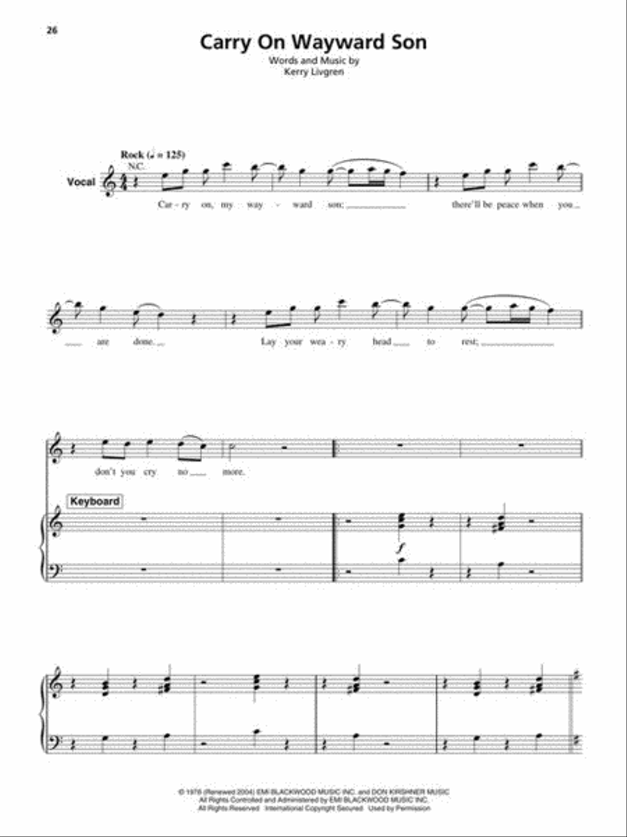 Rock Hits Piano scores gallery preview page 7