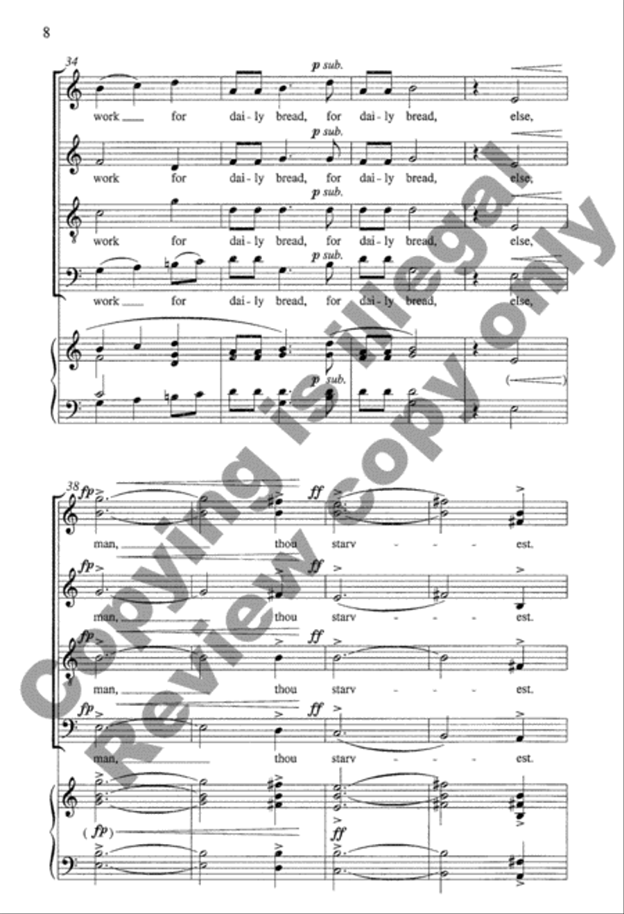 Wonders of Christmas I: 3. Green Grow'th the Holly 4-Part scores gallery preview page 8