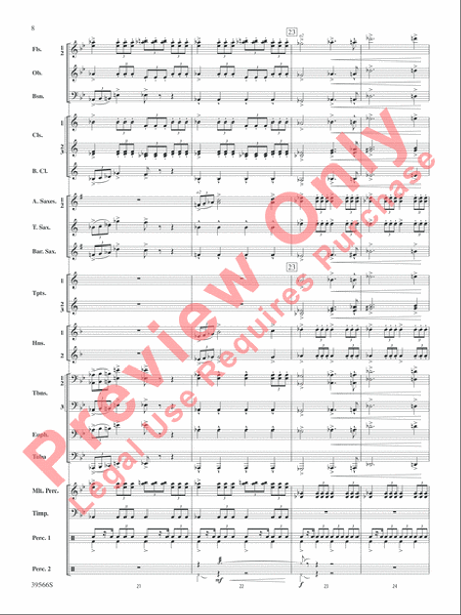 At the Movies with Danny Elfman Concert Band scores gallery preview page 9