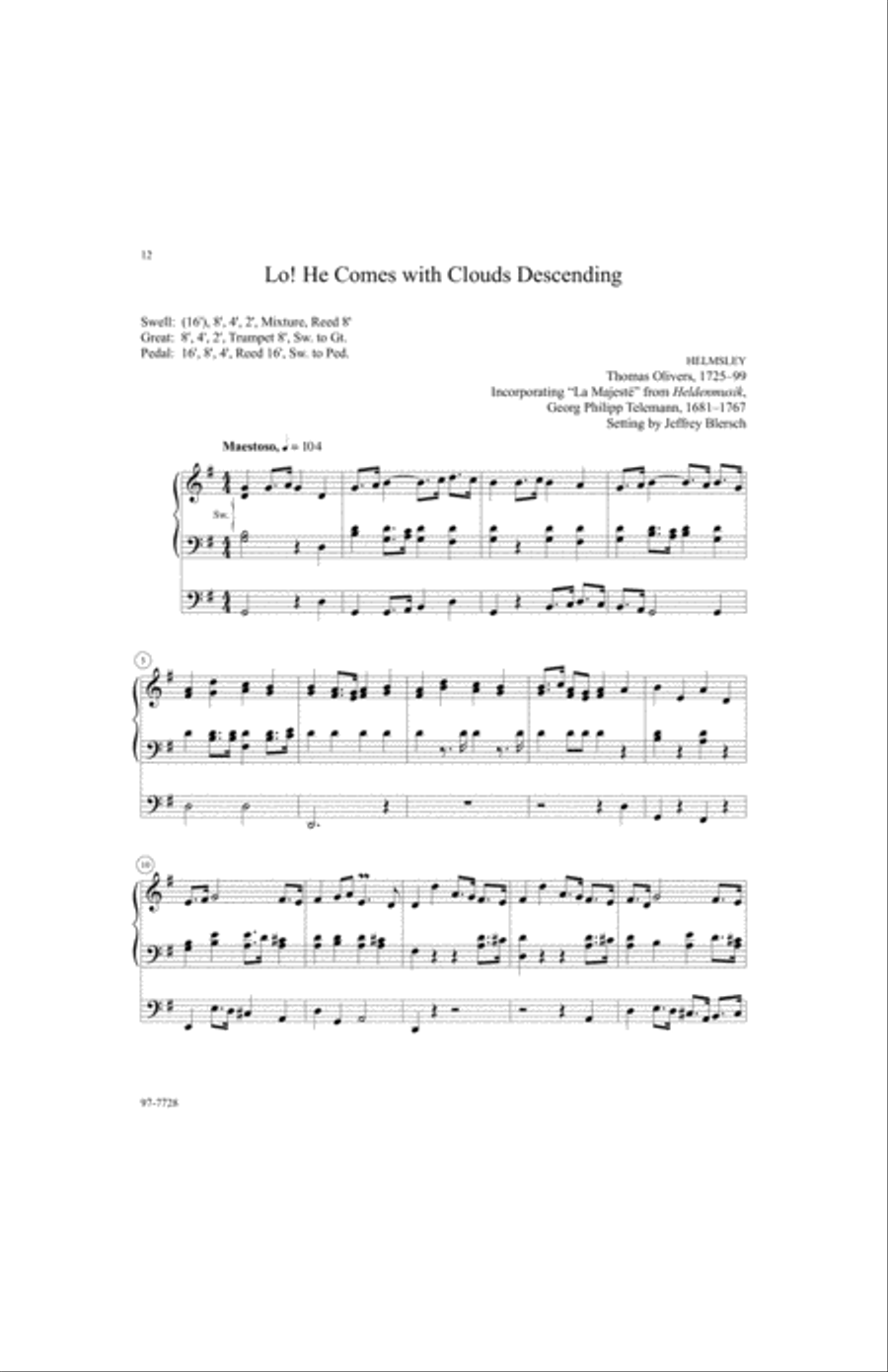 How Shall I Meet You: Seven Organ Preludes for Advent Organ scores gallery preview page 4
