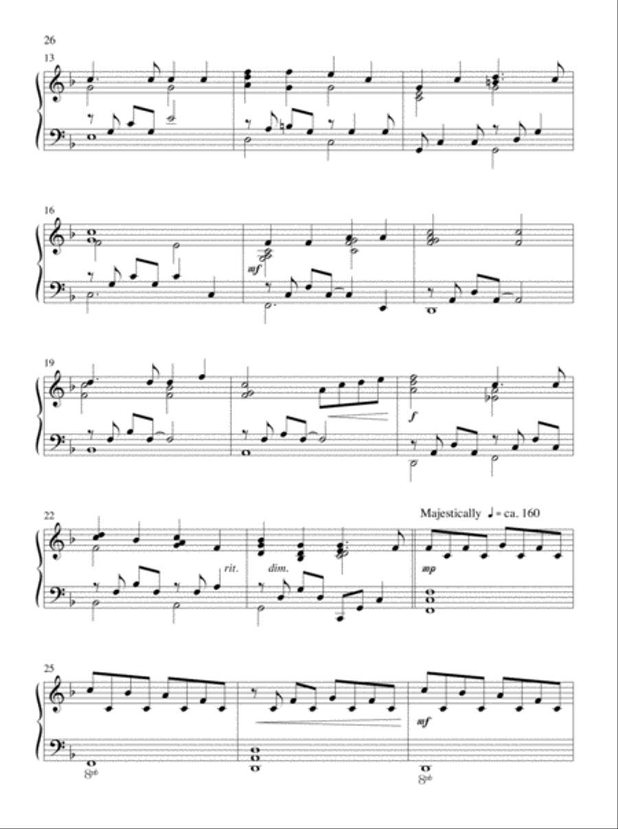 Let All Things Their Creator Bless! Piano Solo scores gallery preview page 15