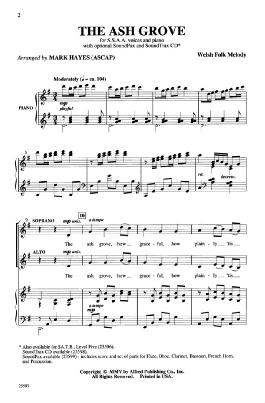 The Ash Grove The Ash Grove Women's Choir scores gallery preview page 2