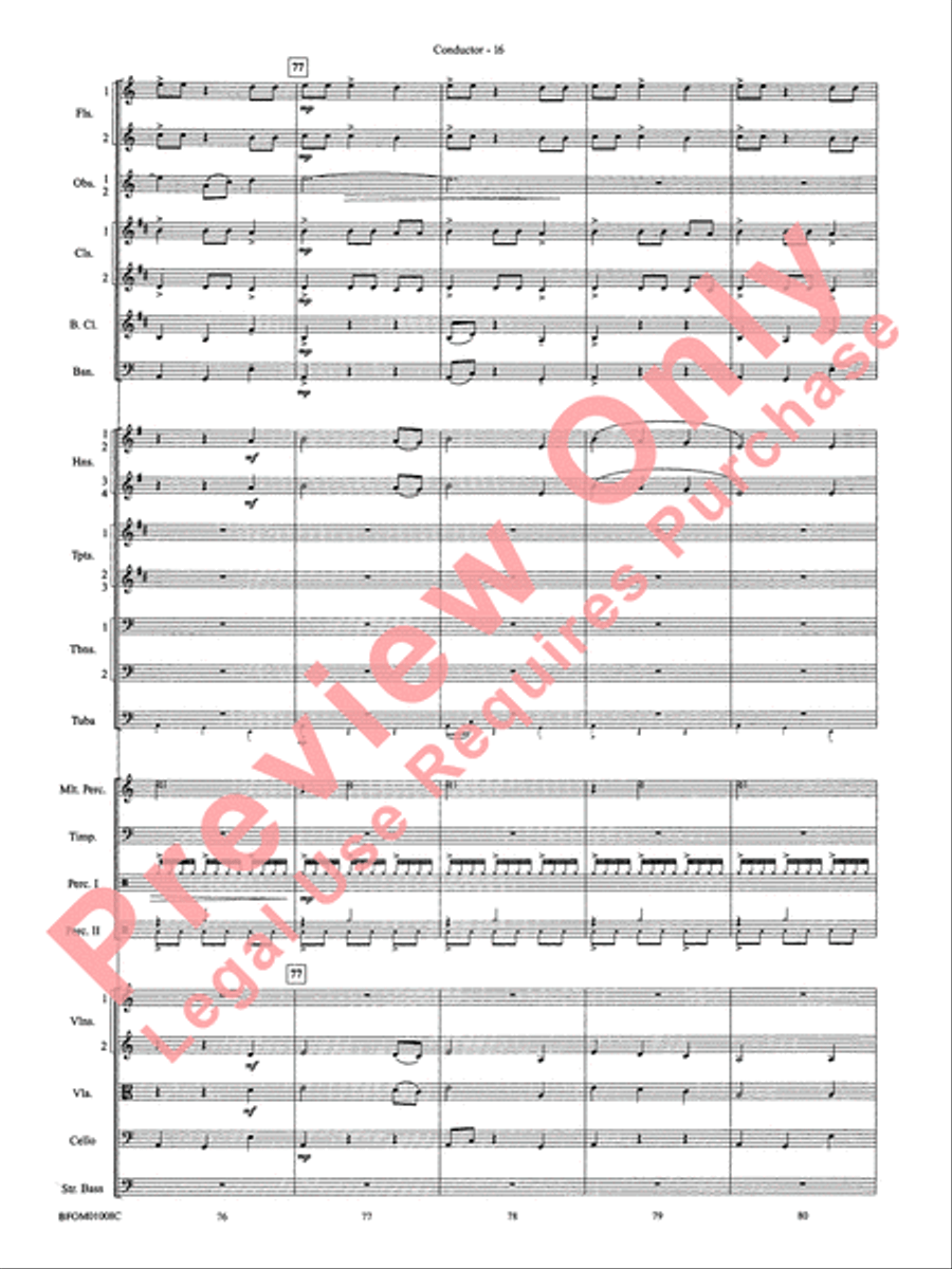 The Great Locomotive Chase Full Orchestra scores gallery preview page 23