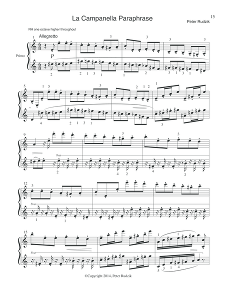 La Campanella Paraphrase - Piano Duet image number null