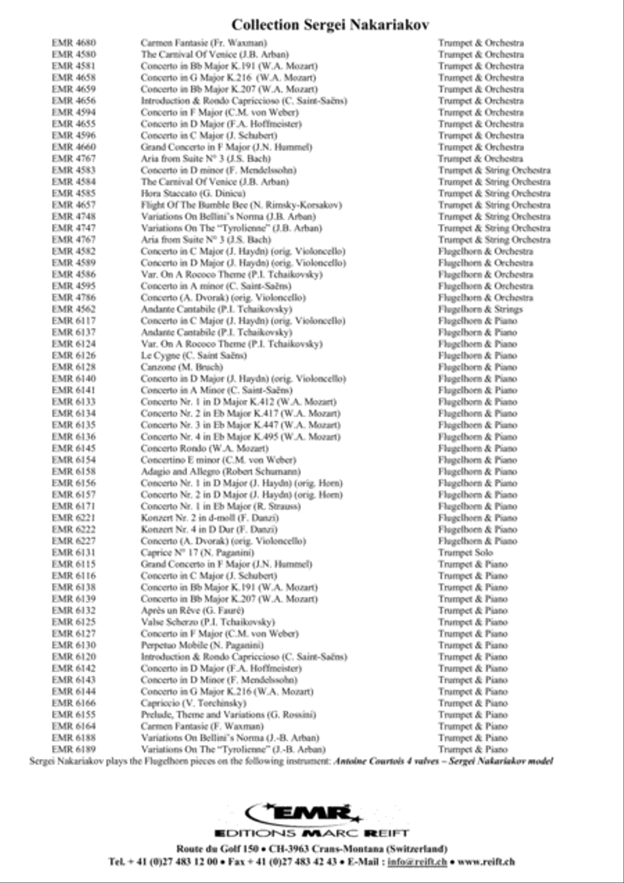 Concerto No. 1 Flugelhorn scores gallery preview page 20