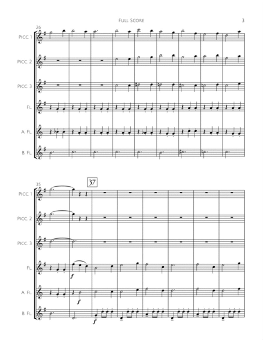 The Chipmunk Song Woodwind Ensemble scores gallery preview page 4