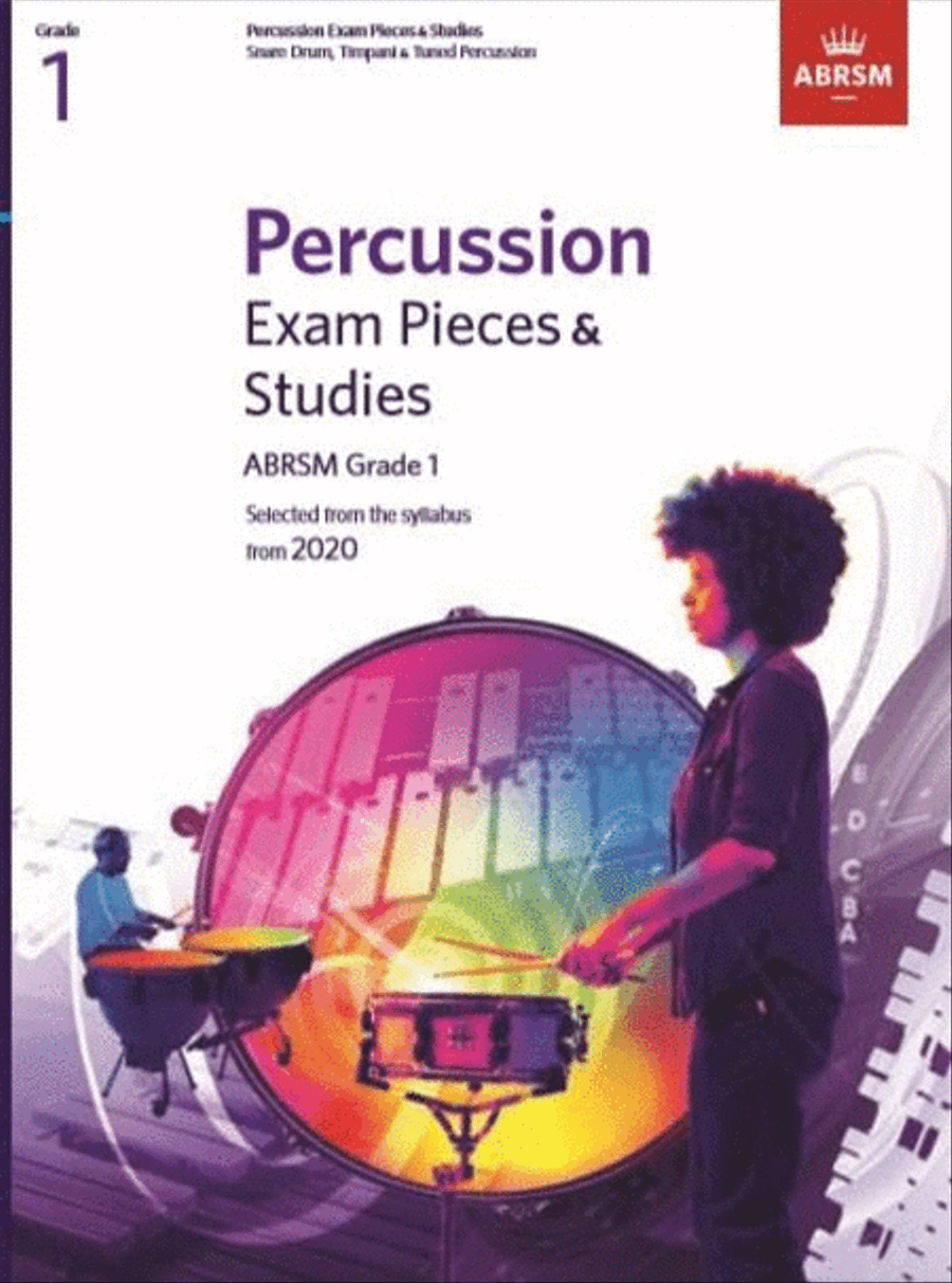 Percussion Exam Pieces & Studies, ABRSM Grade 1 Percussion scores gallery preview page 1