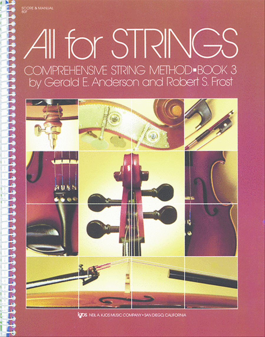 All For Strings Book 3 - Score String Orchestra scores gallery preview page 1