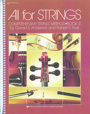 Book cover for All For Strings Book 3 - Score