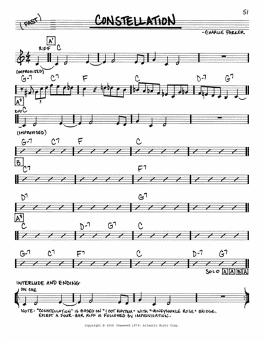 The Real Bebop Book The Real Bebop Book Piano scores gallery preview page 7