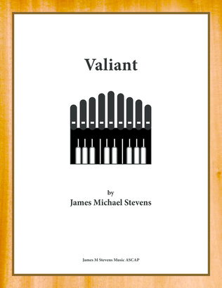 Book cover for Valiant - Organ Solo