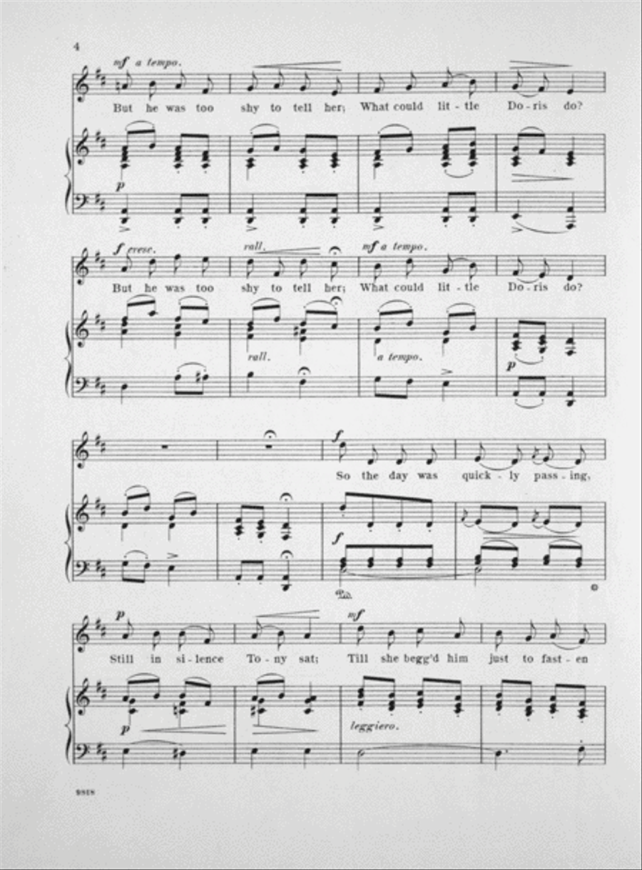 Little Doris (Soprano or Tenor) Voice scores gallery preview page 3