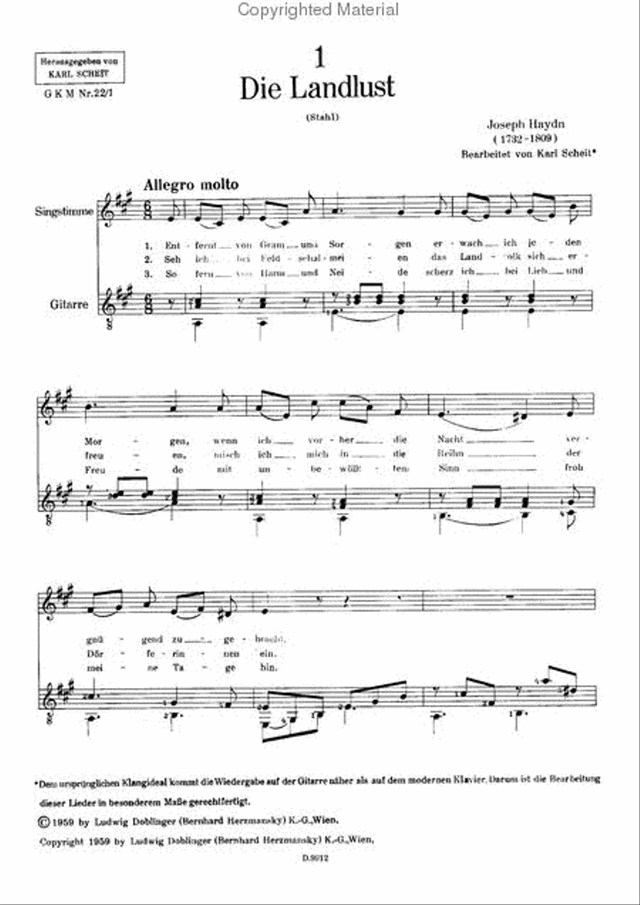 Drei Lieder Classical Guitar scores gallery preview page 2