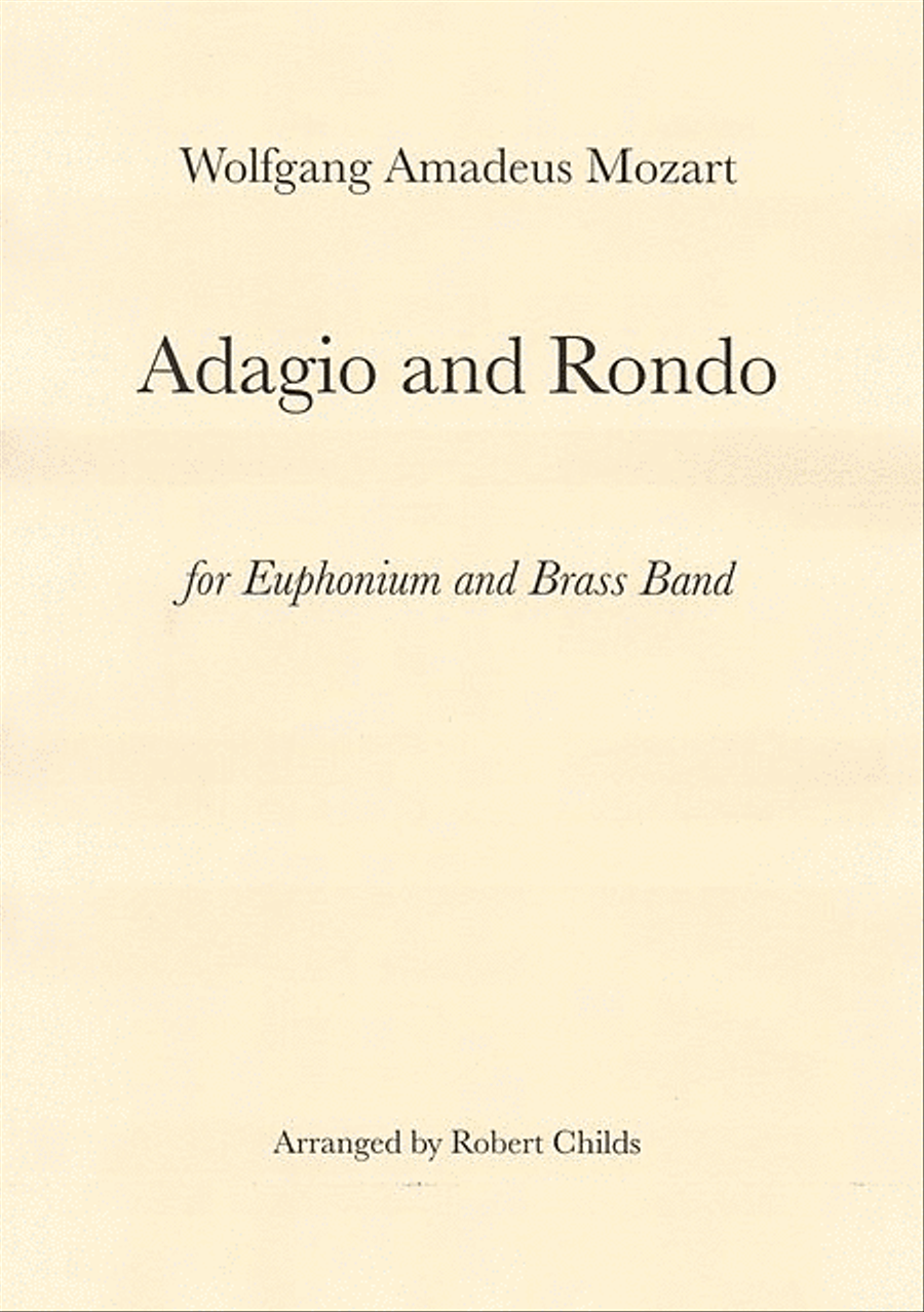 Adagio and Rondo Brass Band scores gallery preview page 1