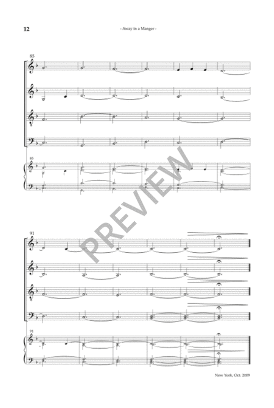 Christmas Carols, Volume 2 SSAATTBB scores gallery preview page 12
