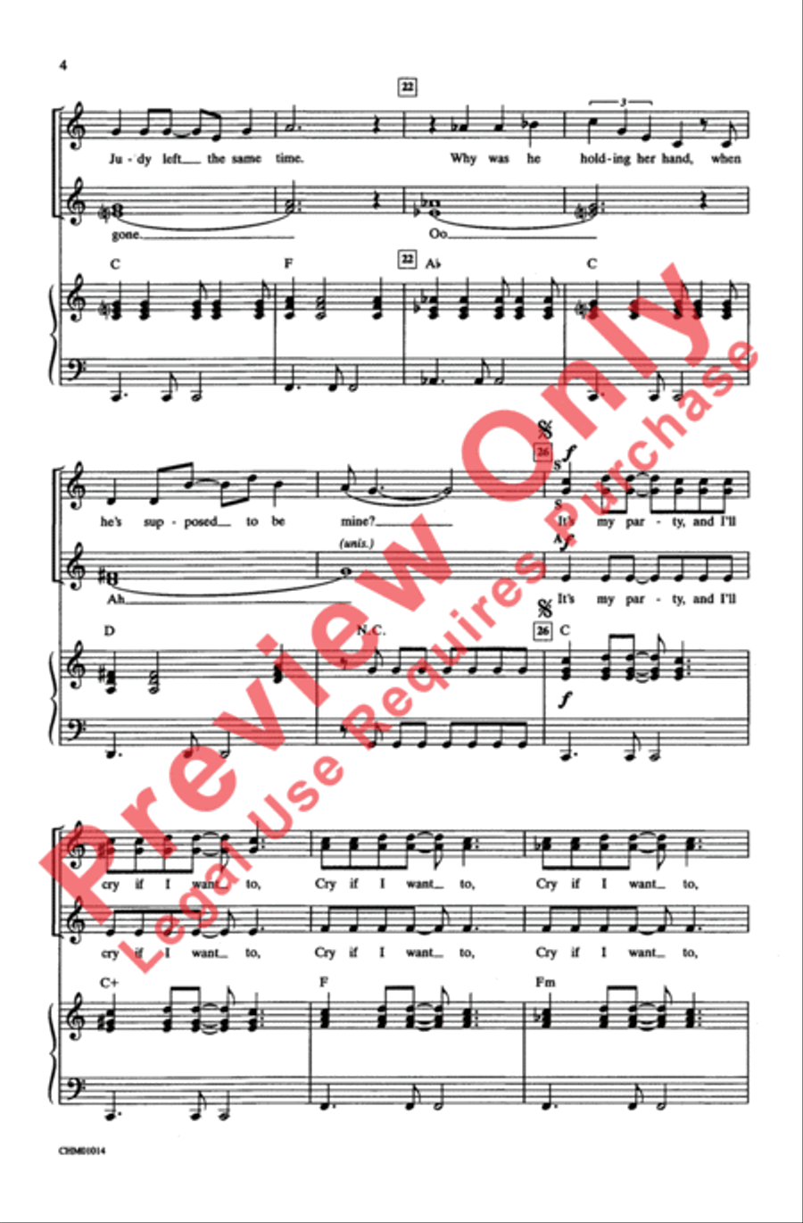 It's My Party Women's Choir scores gallery preview page 4
