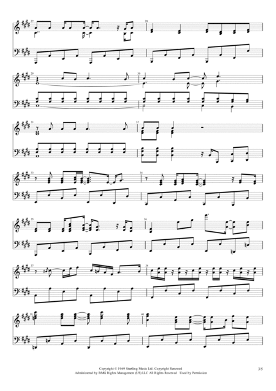 Octopus's Garden Piano Solo scores gallery preview page 3