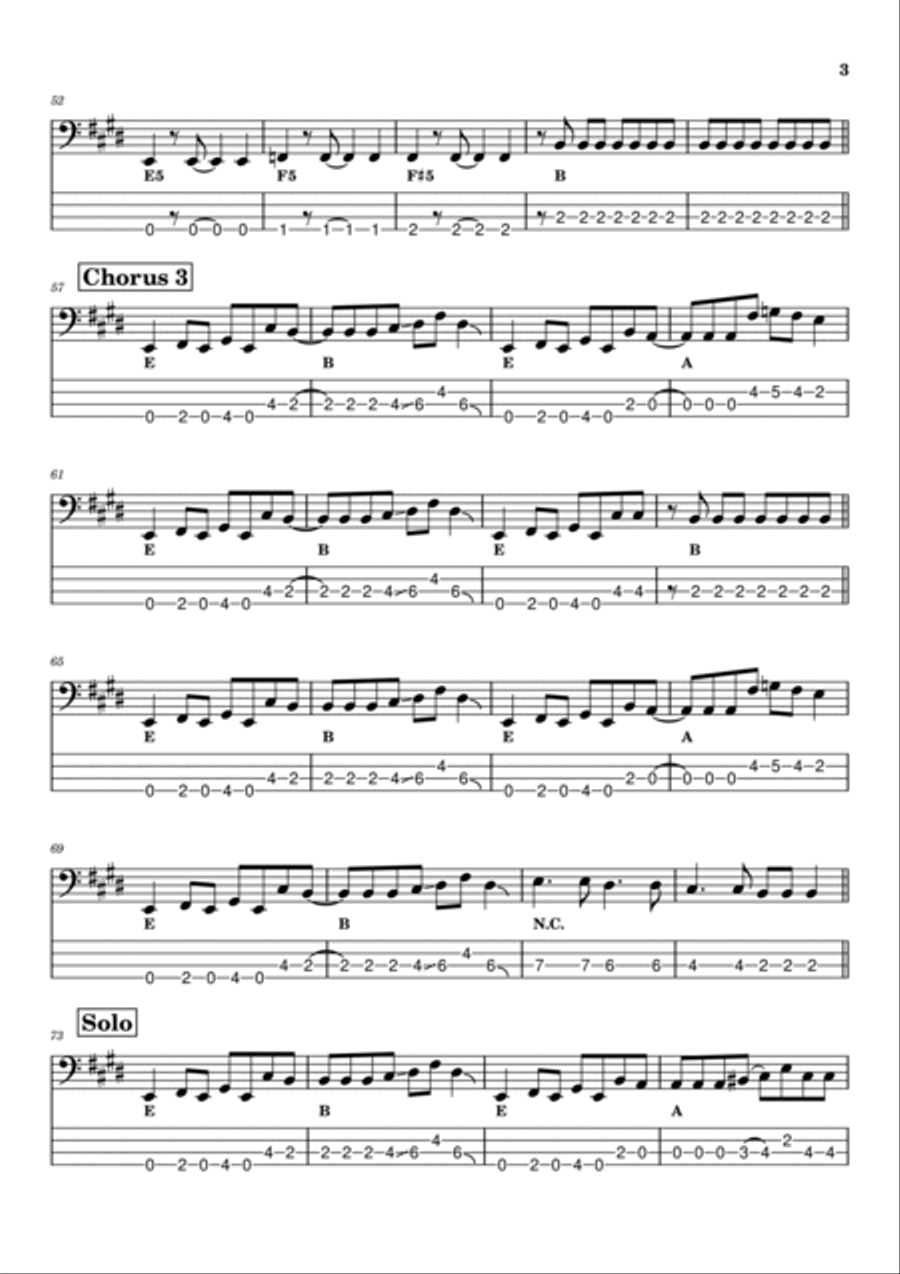 We're Not Gonna Take It Guitar Tablature scores gallery preview page 3