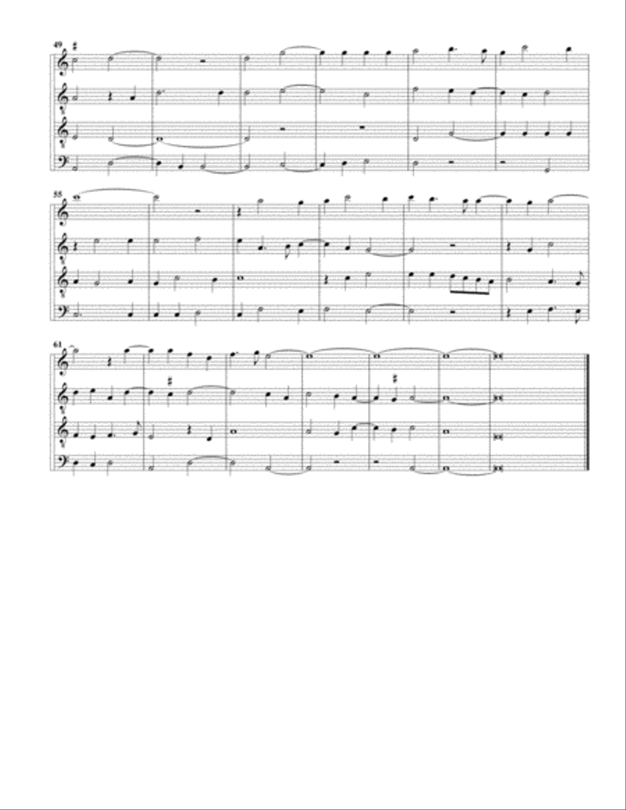 Plus n'estes ma maistresse (arrangement for 4 recorders) Recorder scores gallery preview page 3