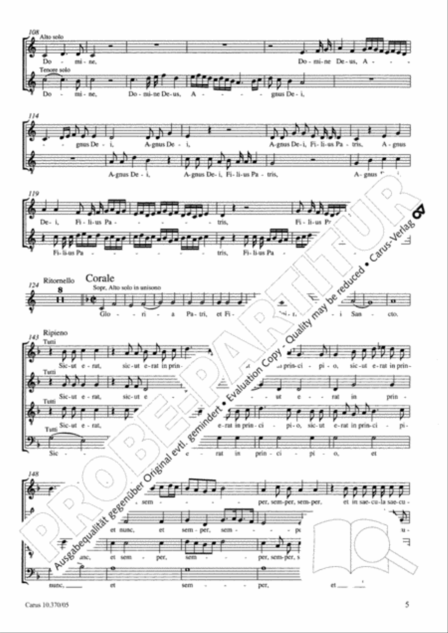 Puer natus est nobis 4-Part scores gallery preview page 6