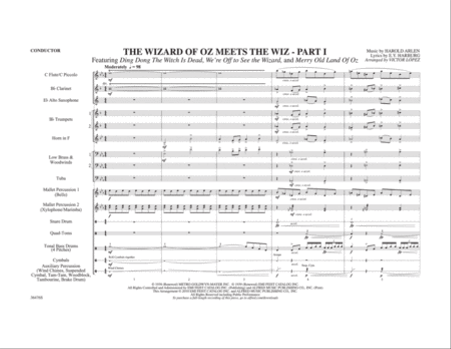 The Wizard of Oz Meets The Wiz, Part 1 Marching Band scores gallery preview page 2
