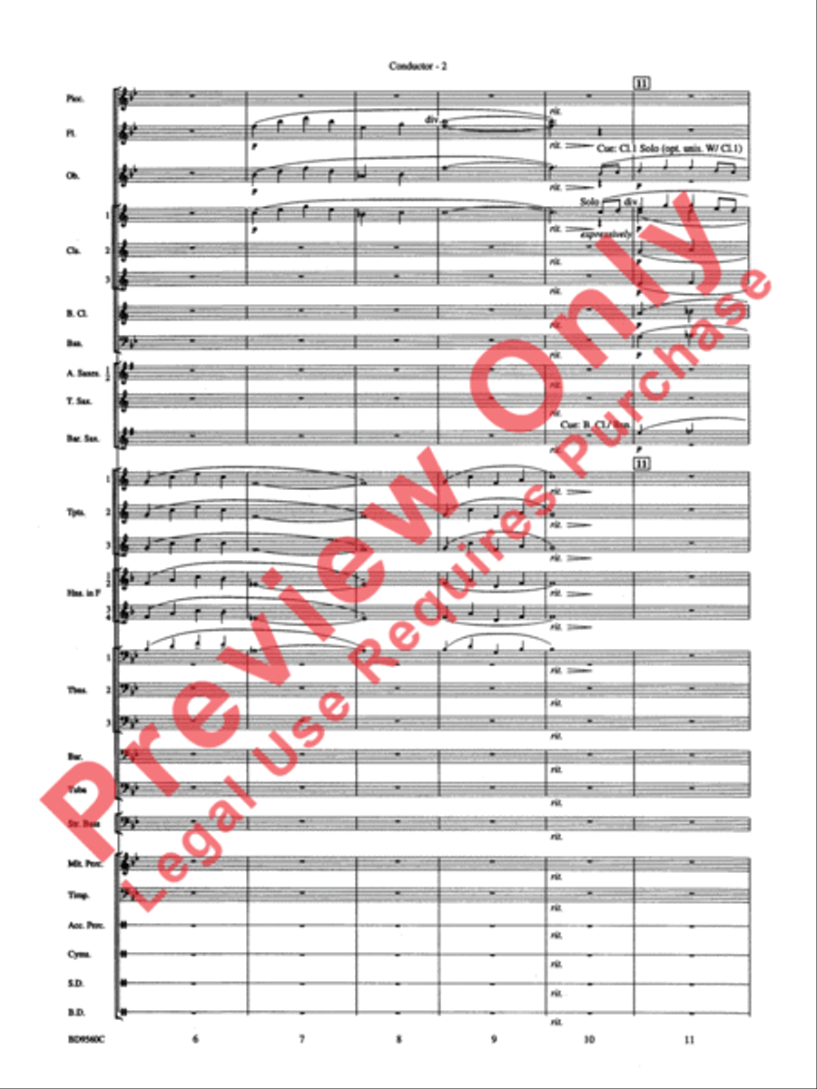 Waterdance Waterdance Concert Band scores gallery preview page 4