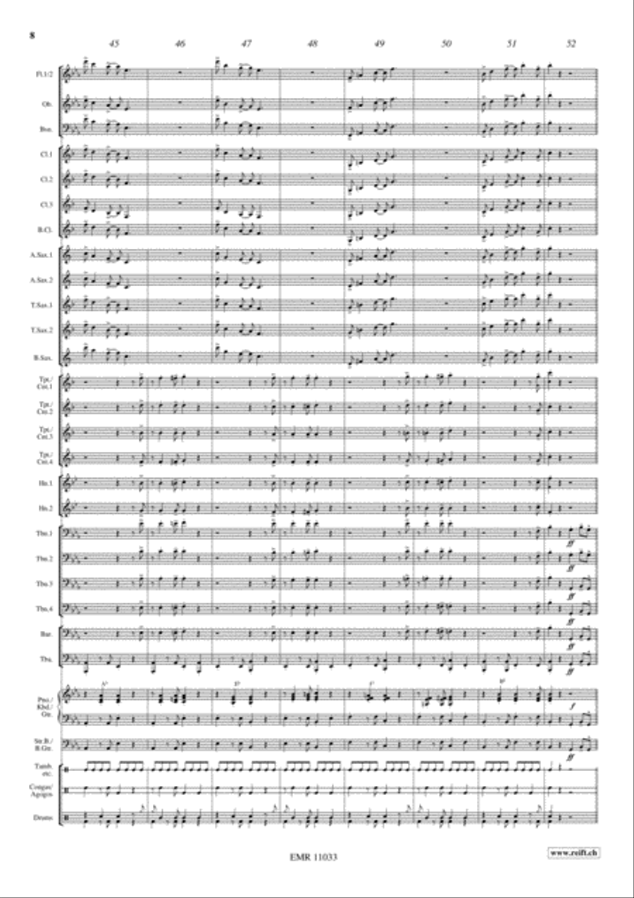 Carnival Samba Concert Band scores gallery preview page 9