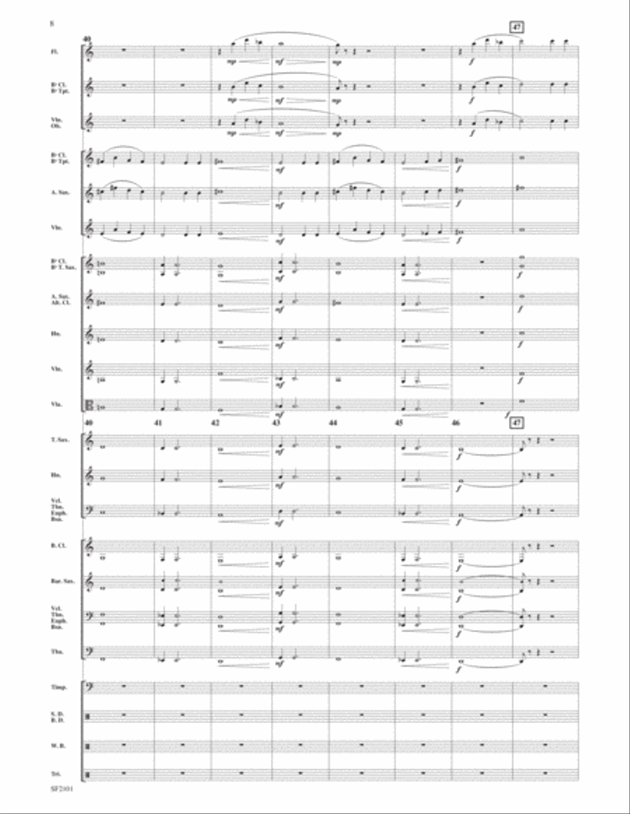Canto - Full Score Concert Band scores gallery preview page 6