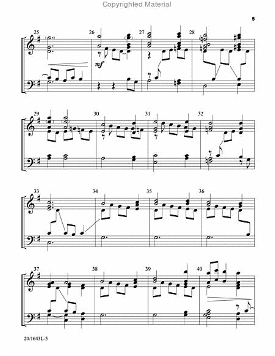Reflection on Come With Us, O Blessed Jesus 3-Octaves scores gallery preview page 4