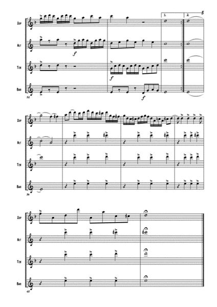 SAXOMATIC for Saxophone Quartet (SATB) image number null
