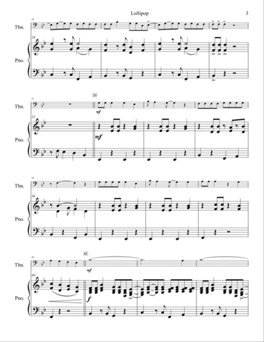 Lollipop Piano scores gallery preview page 4