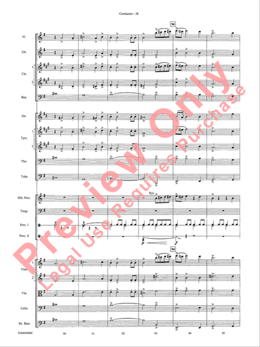 Go West! (Medley) Full Orchestra scores gallery preview page 21