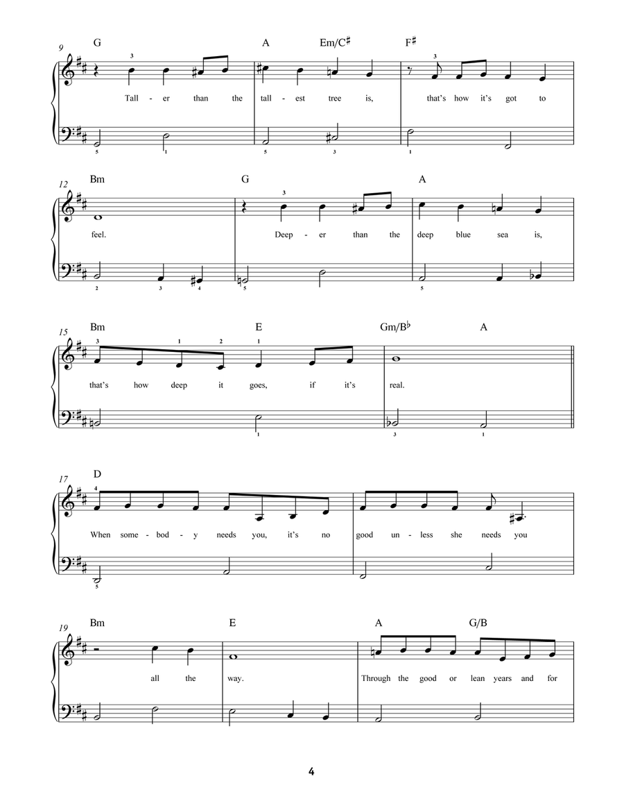 All The Way Easy Piano scores gallery preview page 2