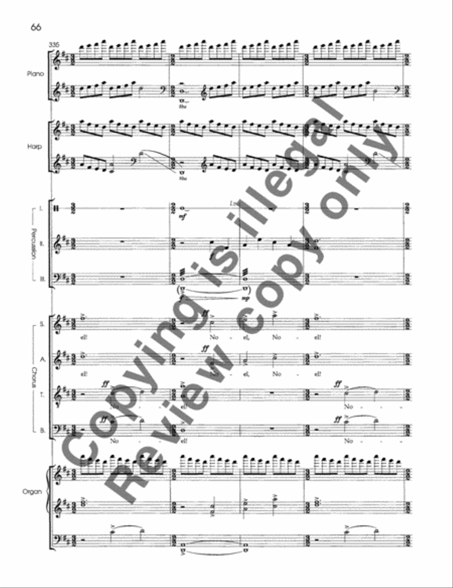 A Christmas Garland (SATB Keyboard/Percussion Version Score) 4-Part scores gallery preview page 8